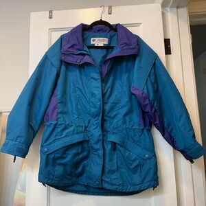Columbia Vibrant Blue and Purple Jacket